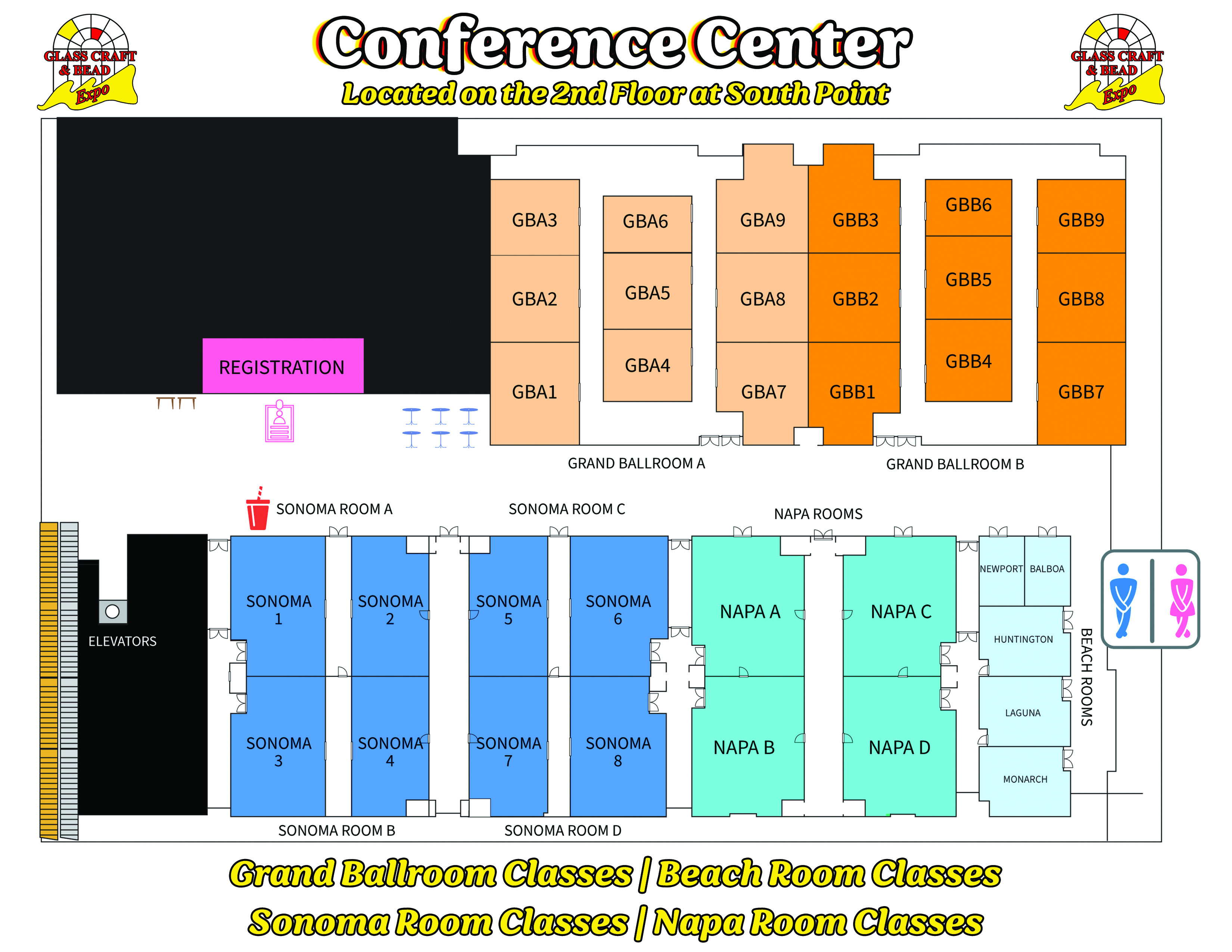 GCBE Class Floor Plans Conference Center Map 2024